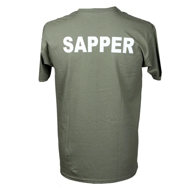 Royal Engineers Kings Crown OD T Shirt-2