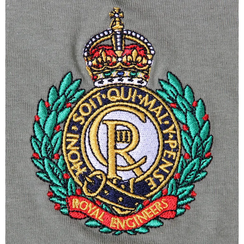 Royal Engineers Kings Crown OD T Shirt-3
