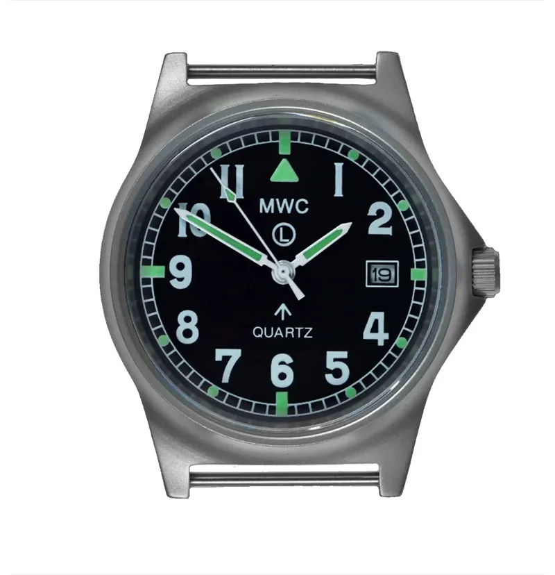 MWC G10 LM Stainless Steel Military Watch on a Grey NATO Strap-2