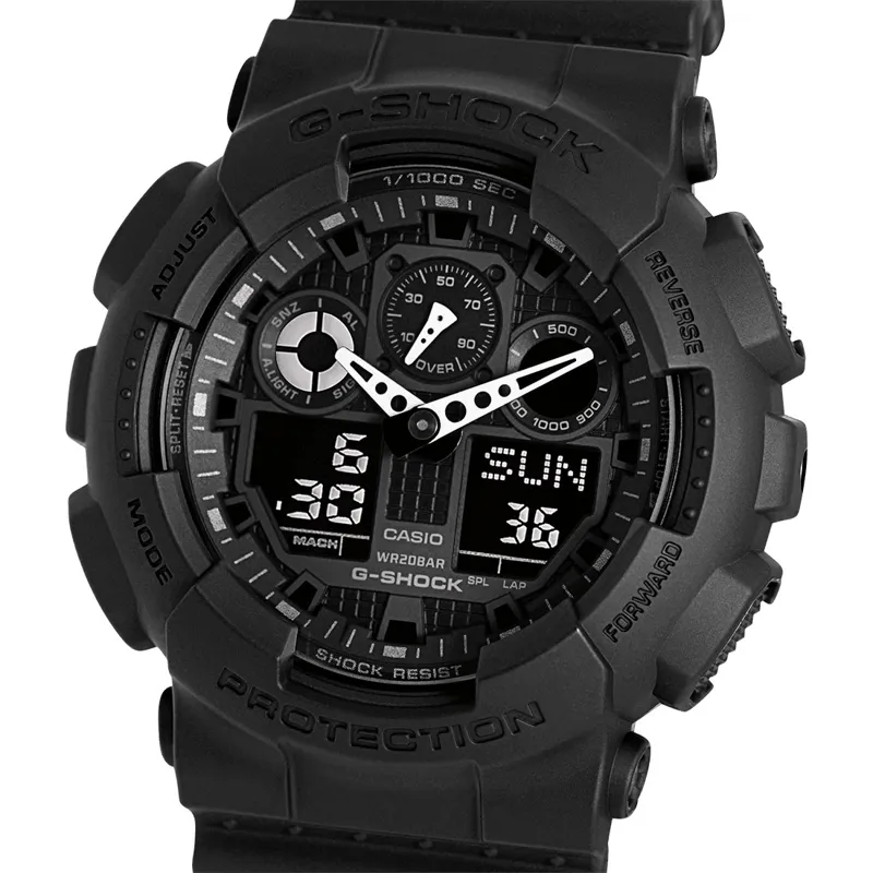 Casio G Shock GA100 1A1ER Black Watch-4