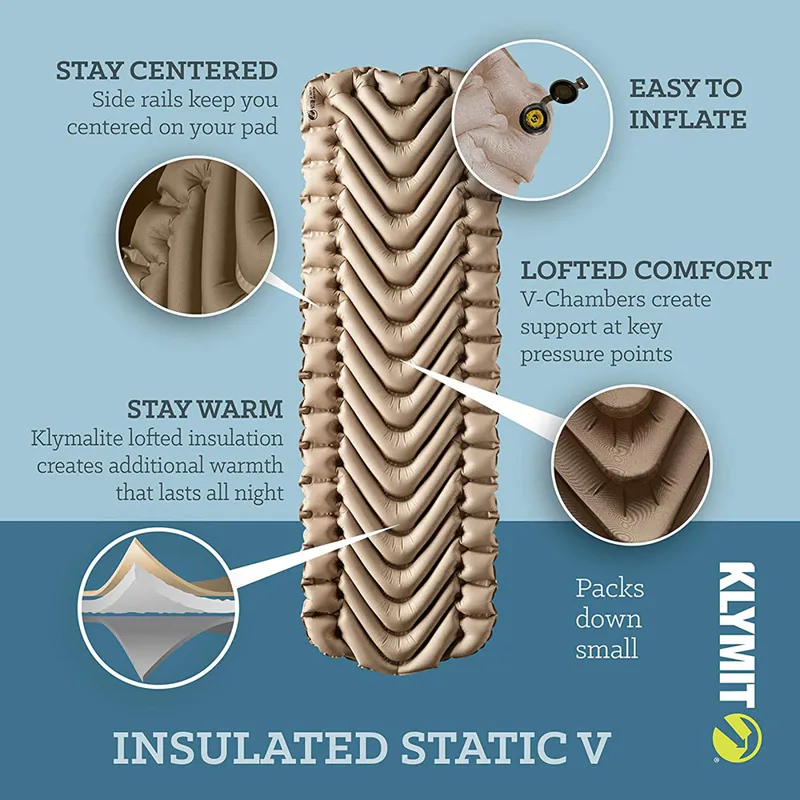 Klymit Insulated Static V Sleeping Pad Recon Klymit Insulated Static V Sleeping Pad Recon